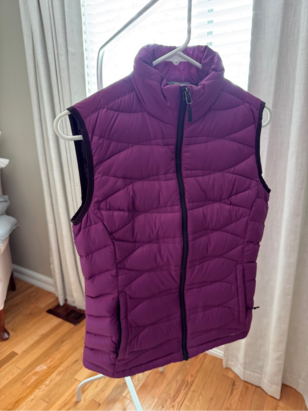 Eddie Bauer Plum Quilted Lightweight Vest